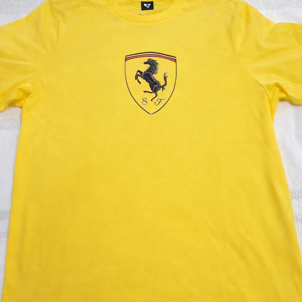 Ferrari Men's Short Sleeve Yellow Tee